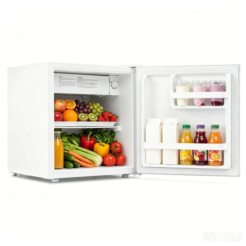 Compact Mini Fridge with 7-Level Thermostat - 1.7 Cu Ft by DirectDeals