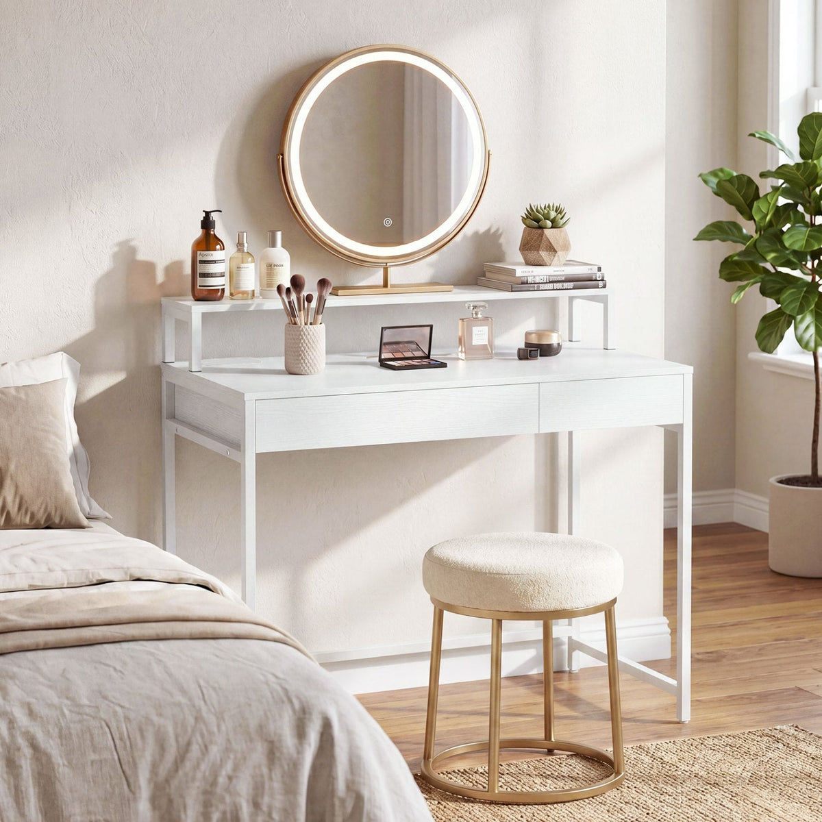 Compact Office Desk with Removable Monitor Shelf & Drawer, photo 6 of 16