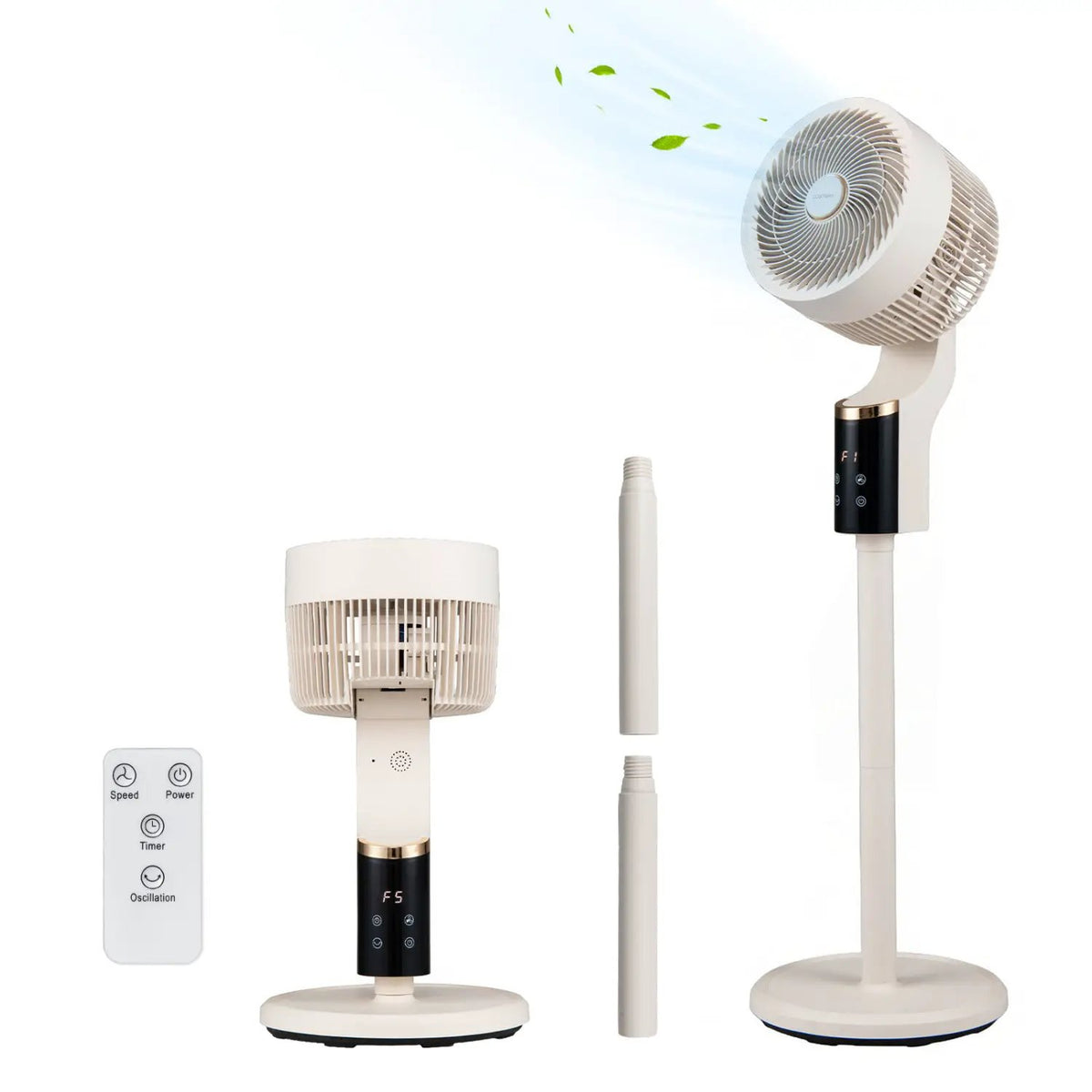 Compact Oscillating Standing Fan with 70° Oscillation and 90° Tilt for Home Office, photo 11 of 24