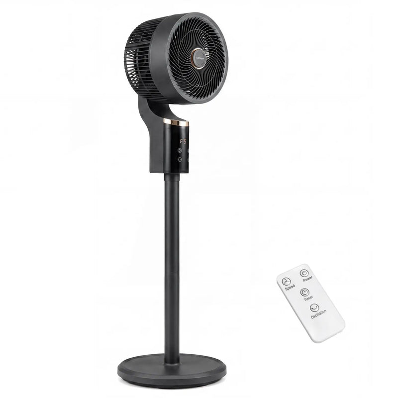 Compact Oscillating Standing Fan with 70° Oscillation and 90° Tilt for Home Office by DirectDeals