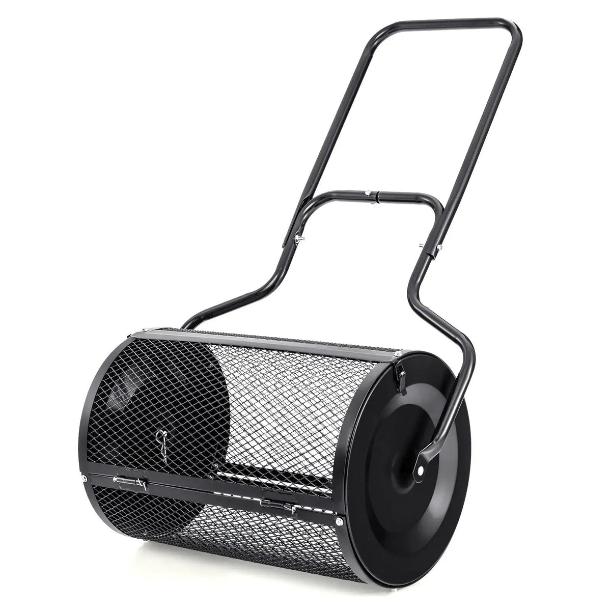 24 Inches Peat Moss Spreader with Upgrade Side Latches and U-shape Handle-Green, photo 2 of 7