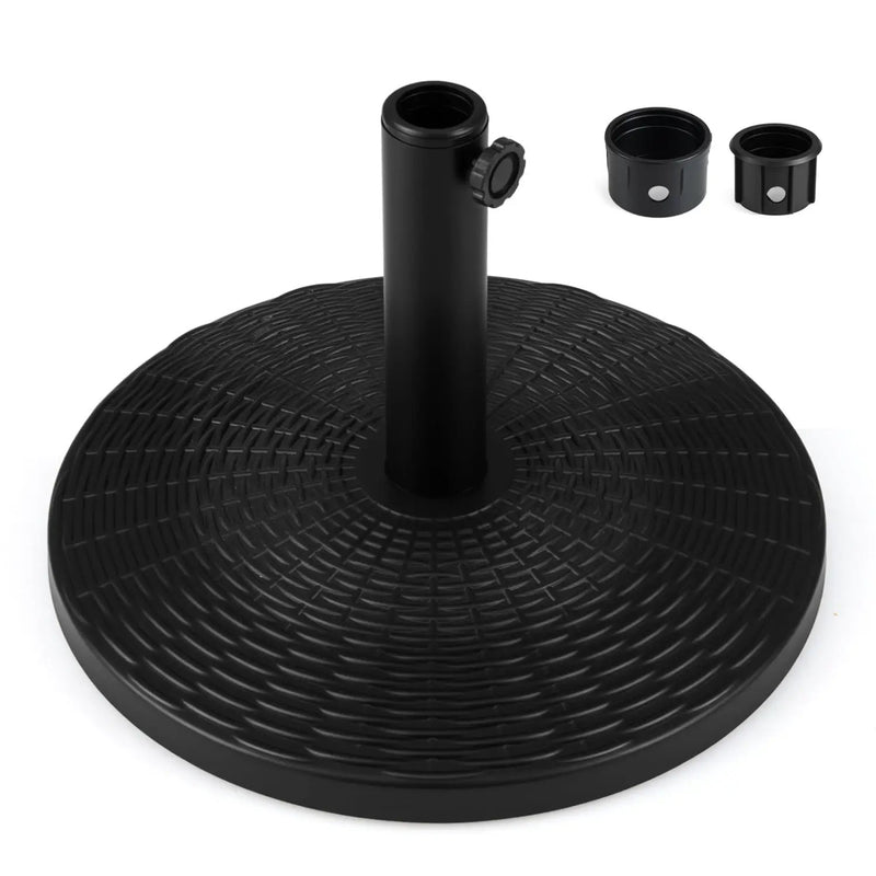 Concrete Patio Umbrella Base with Rattan Pattern for Lawn by DirectDeals