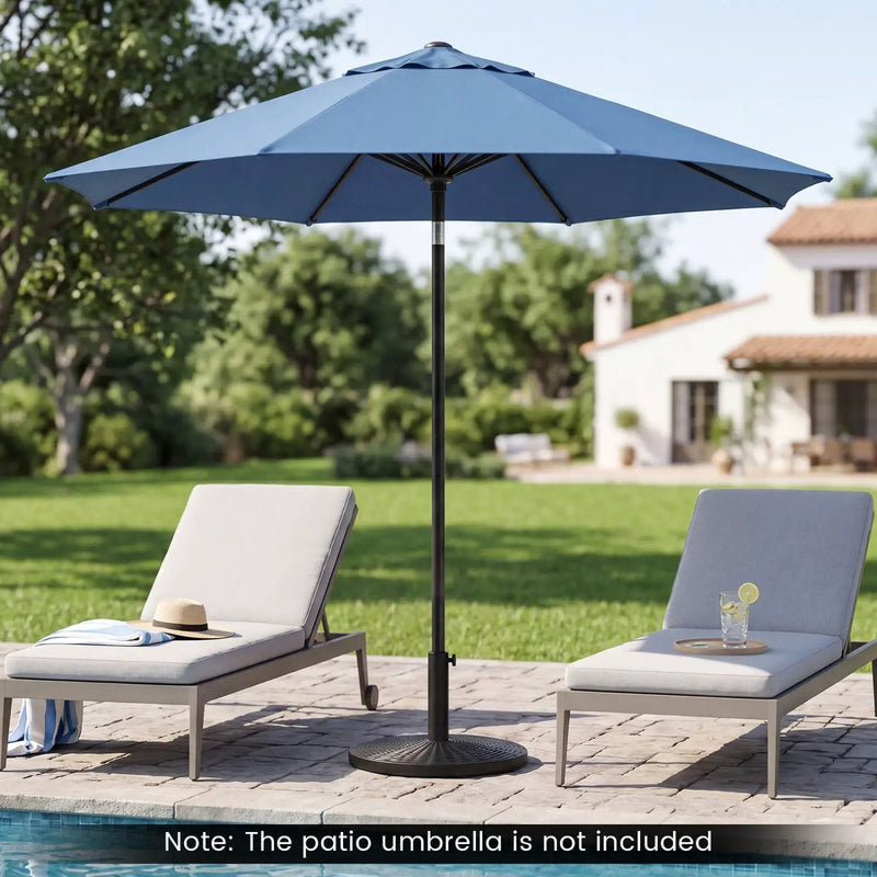Concrete Patio Umbrella Base with Rattan Pattern for Lawn by DirectDeals