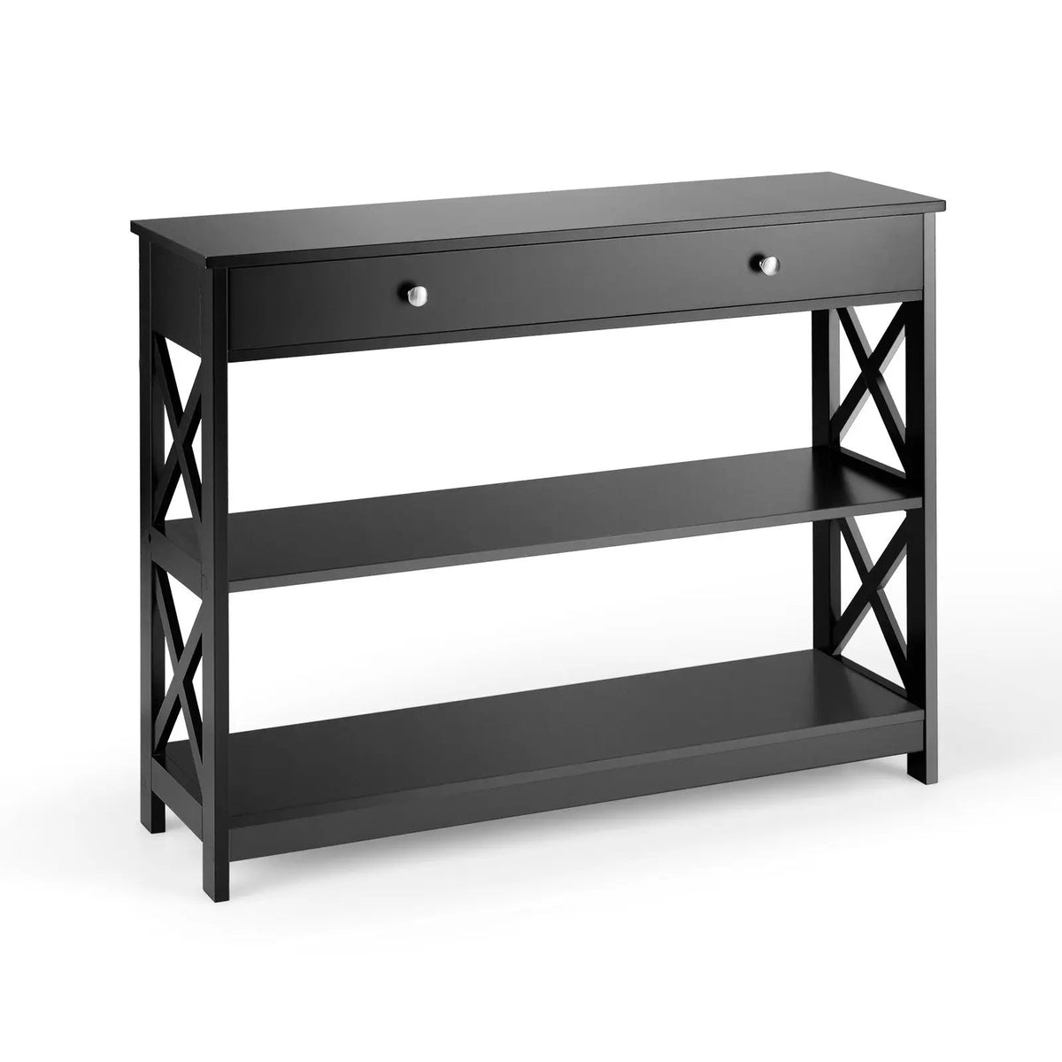 Console Table 3-Tier with Drawer and Storage Shelves, photo 17 of 48