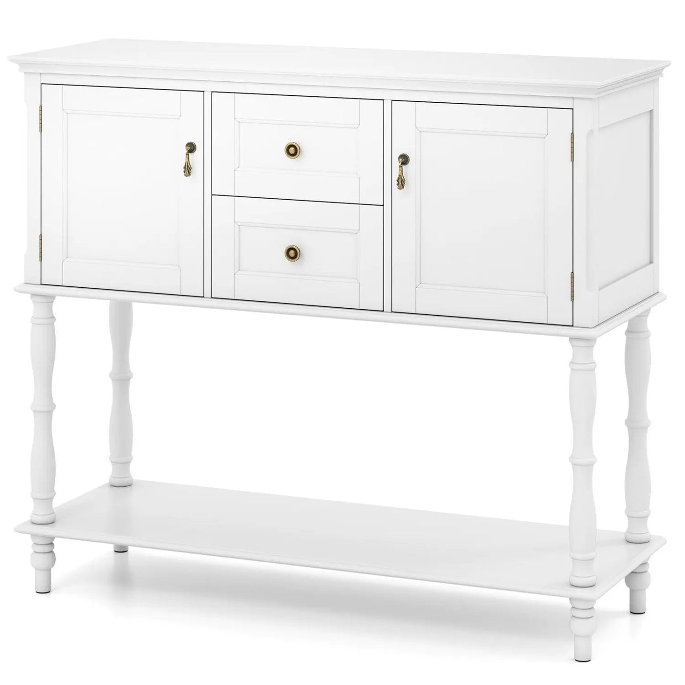 Console Table with 2 Drawers and Storage Cabinets by DirectDeals