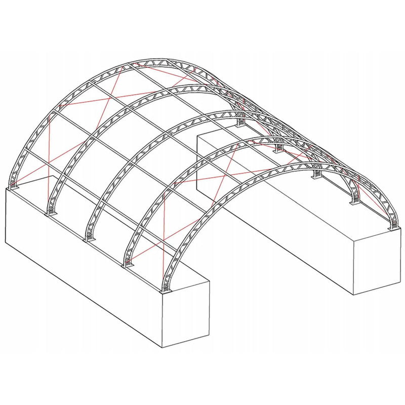 40'x40'x15' Double Truss Shipping Container Canopy Shelter by Chery Industrial