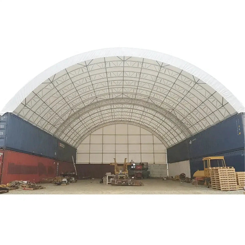 40'x40'x15' Double Truss Shipping Container Canopy Shelter by Chery Industrial