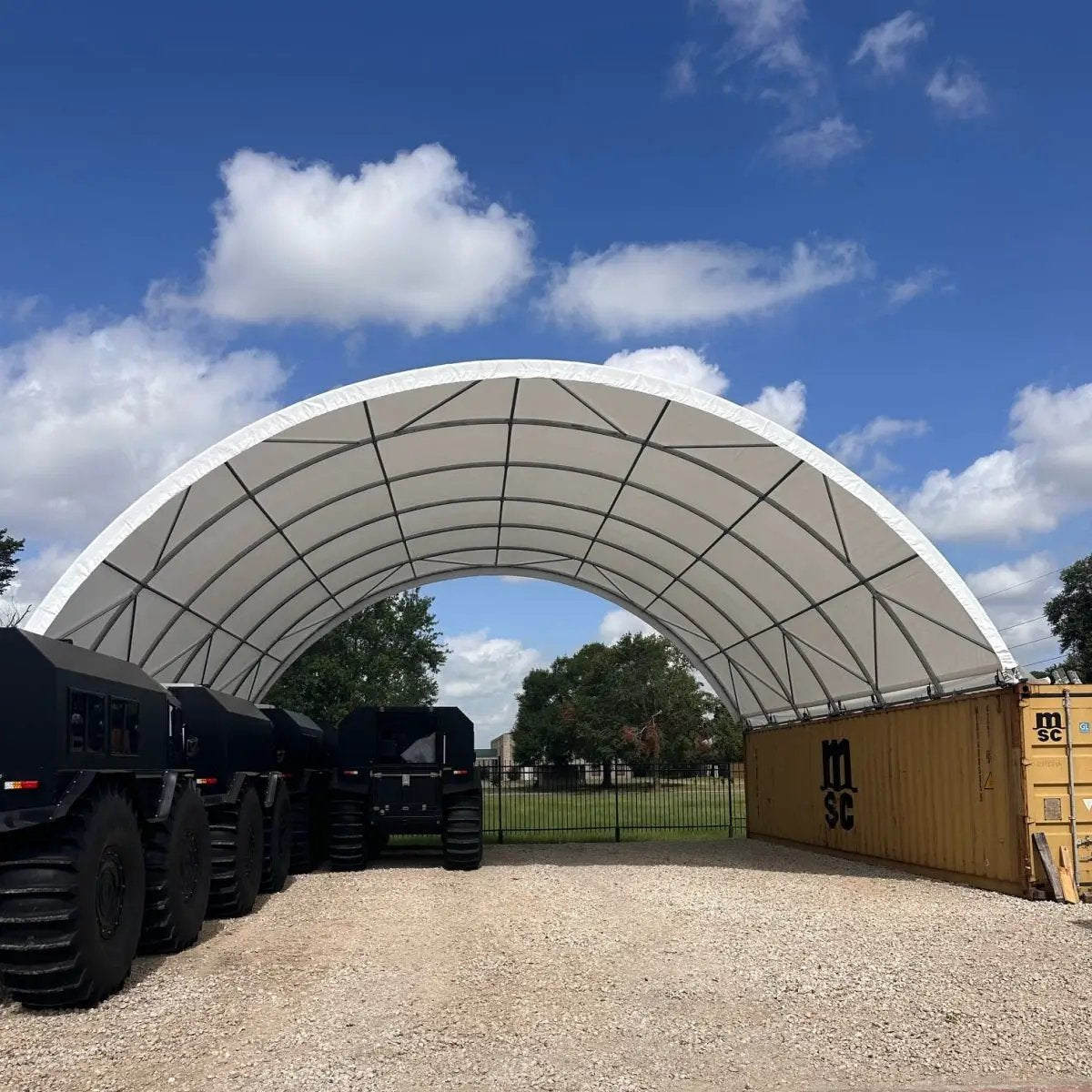 40'x40'x13' Shipping Container Canopy Shelter by Chery Industrial