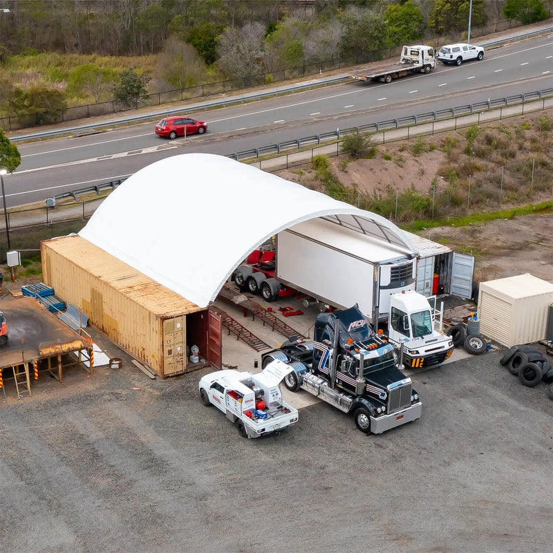 40'x40'x13' Shipping Container Canopy Shelter by Chery Industrial