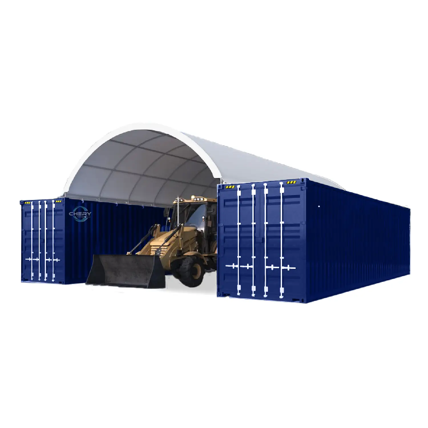 20x40 ft Container Shelter with Closed Back Panel by Chery Industrial