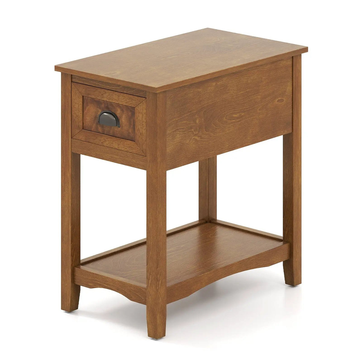 Contemporary Chair Side End Table Compact Table with Drawer Nightstand, photo 10 of 10