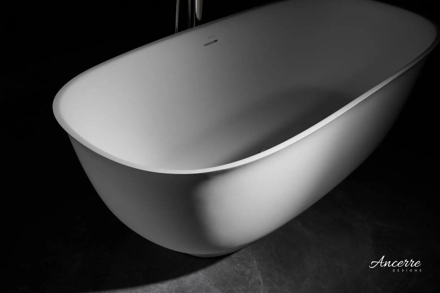 Fiore Freestanding Solid Surface Bathtub by Ancerre Designs
