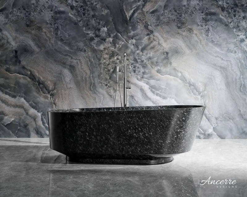 Coesistere 67" Freestanding Forged Carbon Fiber Bathtub by Ancerre Designs
