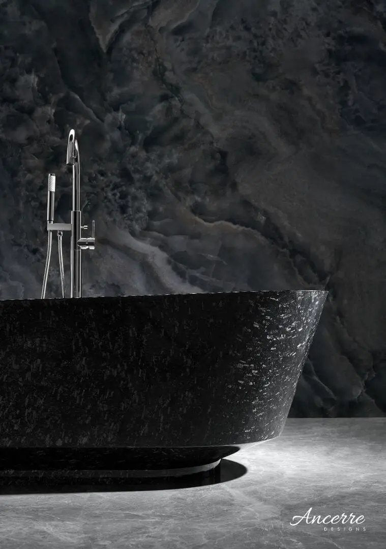 Coesistere 67" Freestanding Forged Carbon Fiber Bathtub by Ancerre Designs