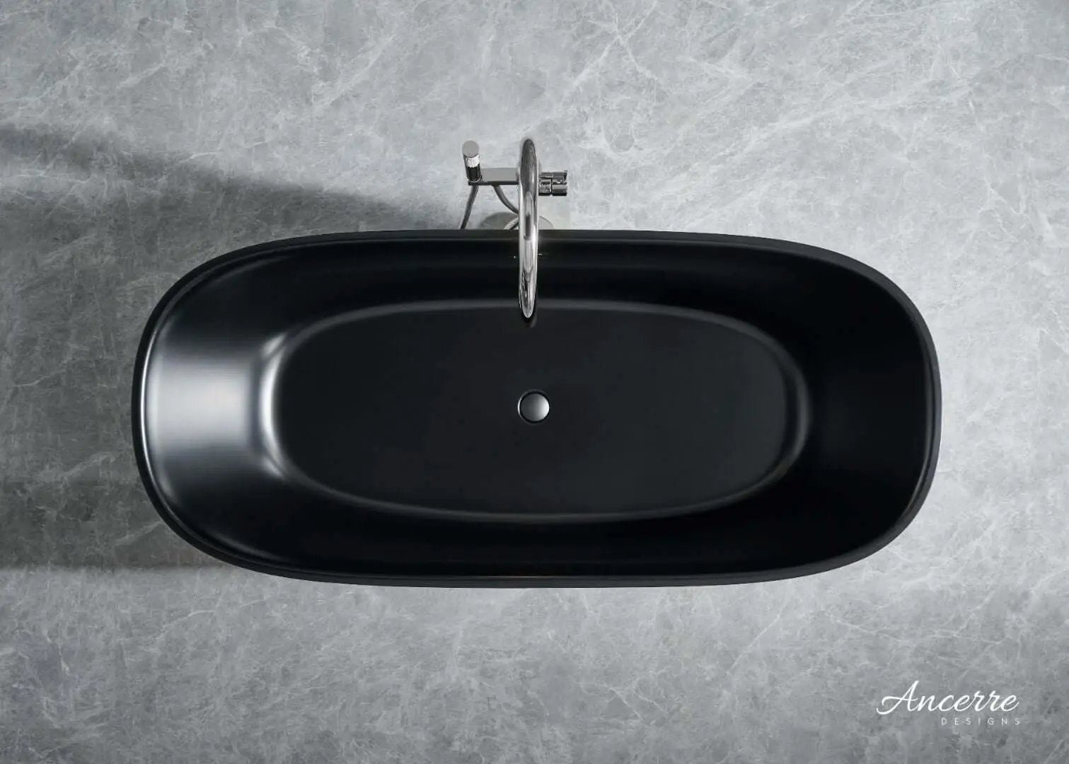 Fiore Freestanding Solid Surface Bathtub by Ancerre Designs