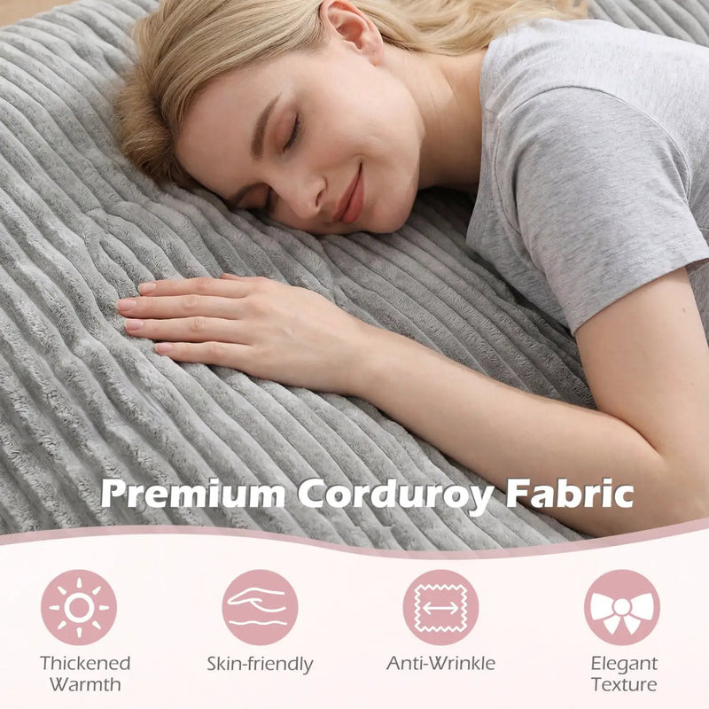 Convertible Bean Bag Floor Sofa with Washable Corduroy Cover by DirectDeals