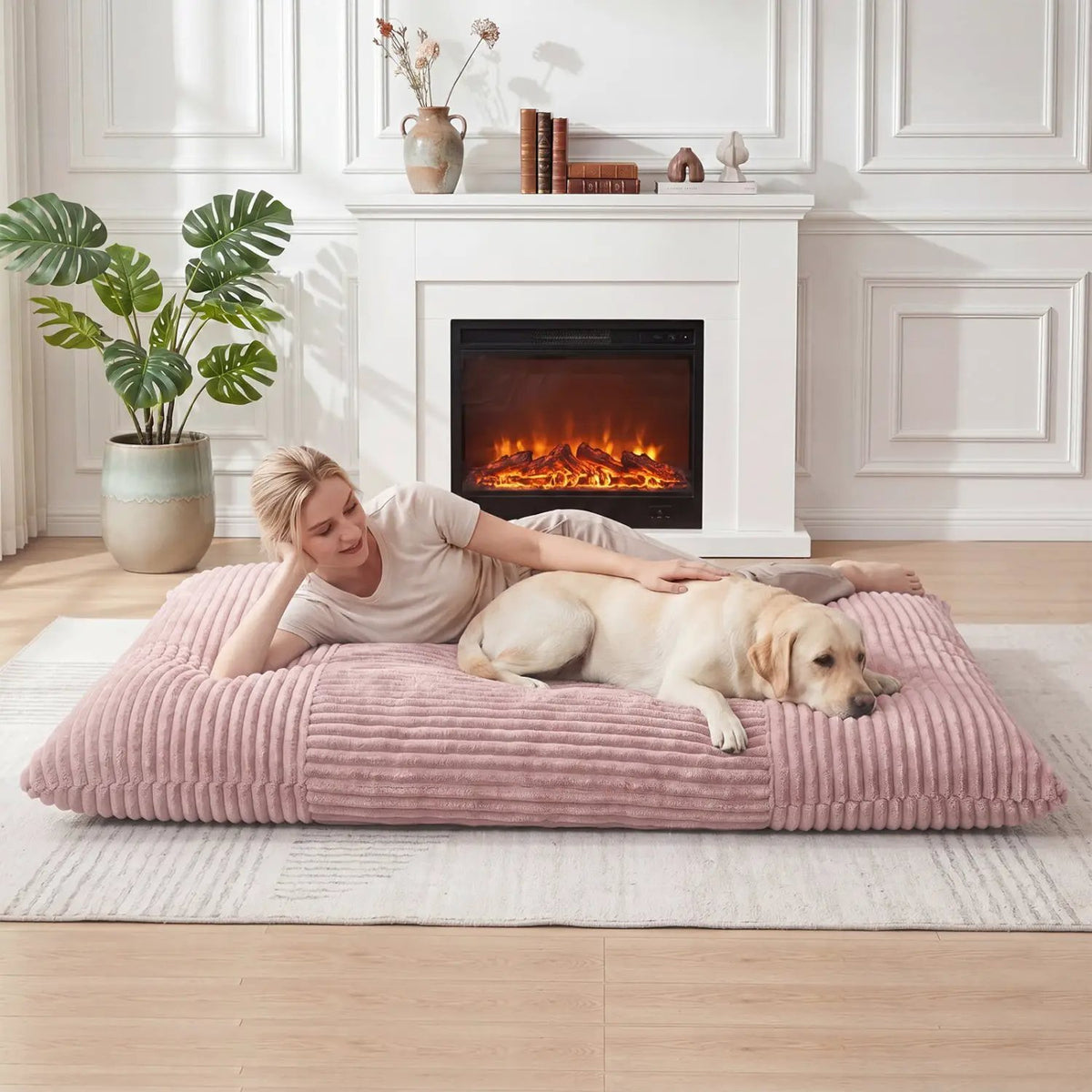 Convertible Bean Bag Floor Sofa with Washable Corduroy Cover, photo 9 of 32