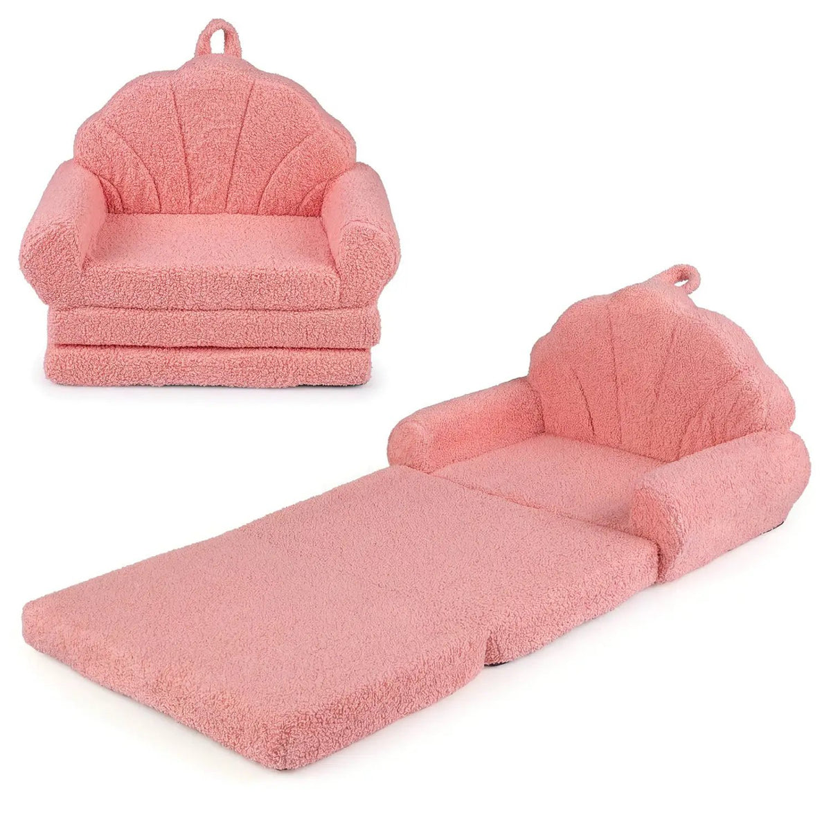 Convertible Kids Sofa 2-in-1 Fold out Toddler Couch Chair, photo 9 of 24