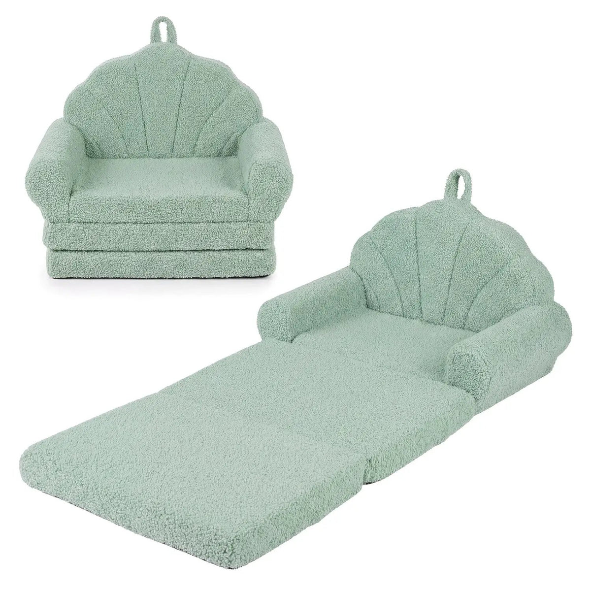 Convertible Kids Sofa 2-in-1 Fold out Toddler Couch Chair, photo 8 of 24