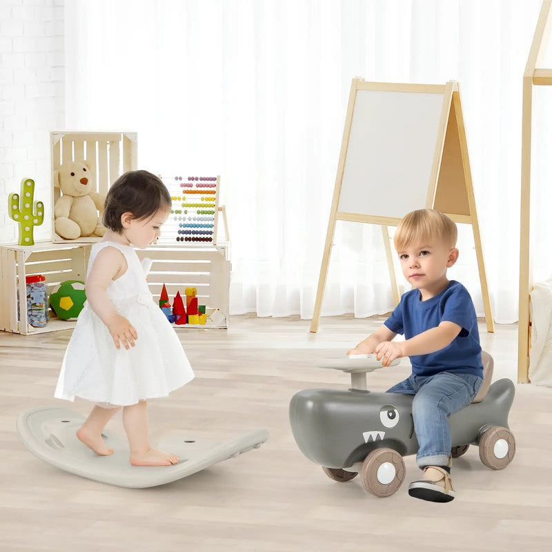 Convertible Rocking Horse and Sliding Car with Detachable Balance Board by DirectDeals