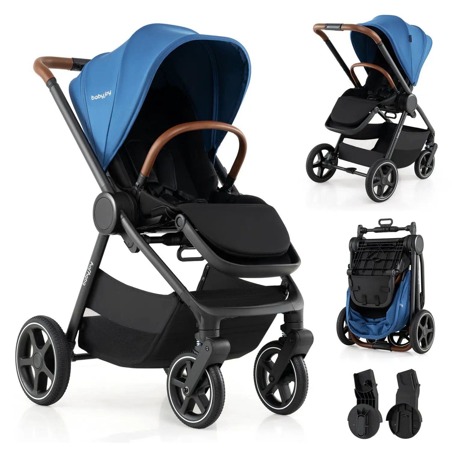 Convertible Baby Stroller with Car Seat Adapters by DirectDeals