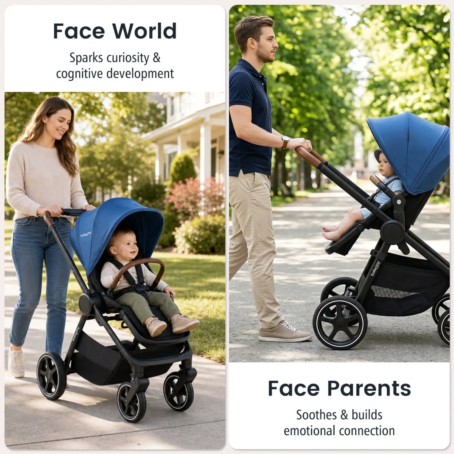 Convertible Baby Stroller with Car Seat Adapters by DirectDeals