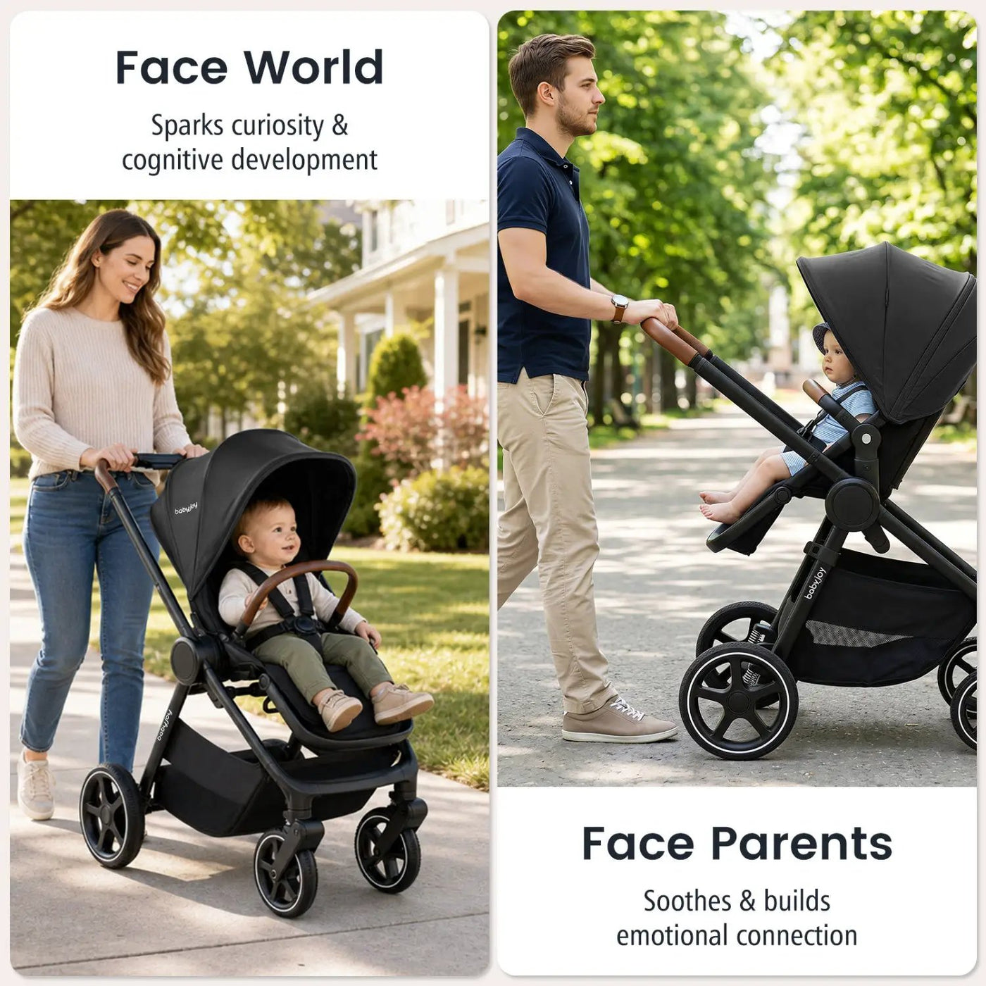 Convertible Baby Stroller with Car Seat Adapters by DirectDeals