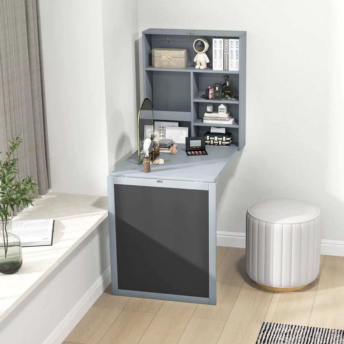 Convertible Wall Mounted Table with A Chalkboard, photo 2 of 32