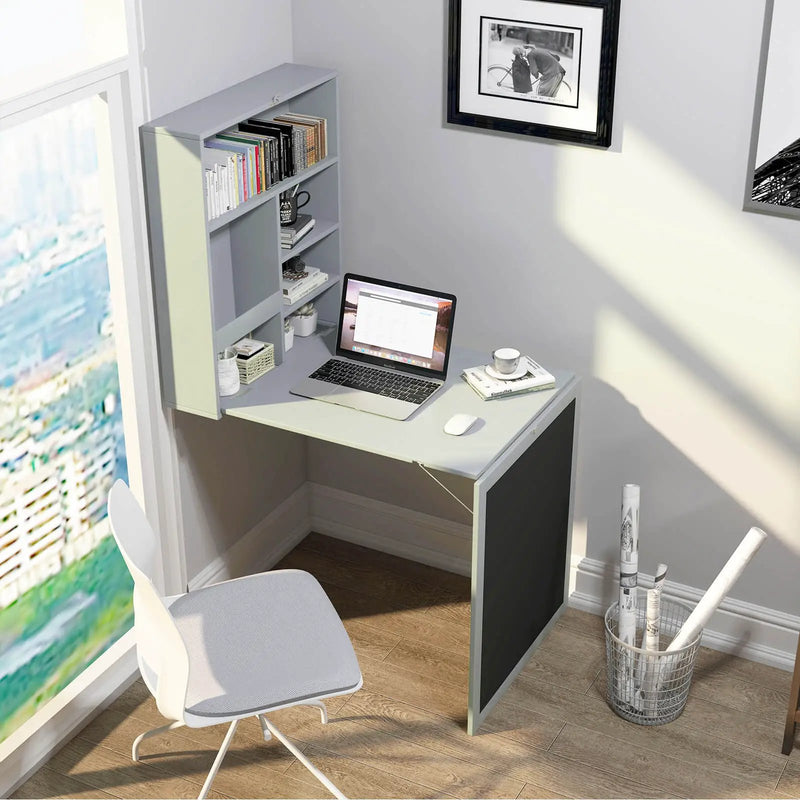 Convertible Wall Mounted Table with A Chalkboard by DirectDeals