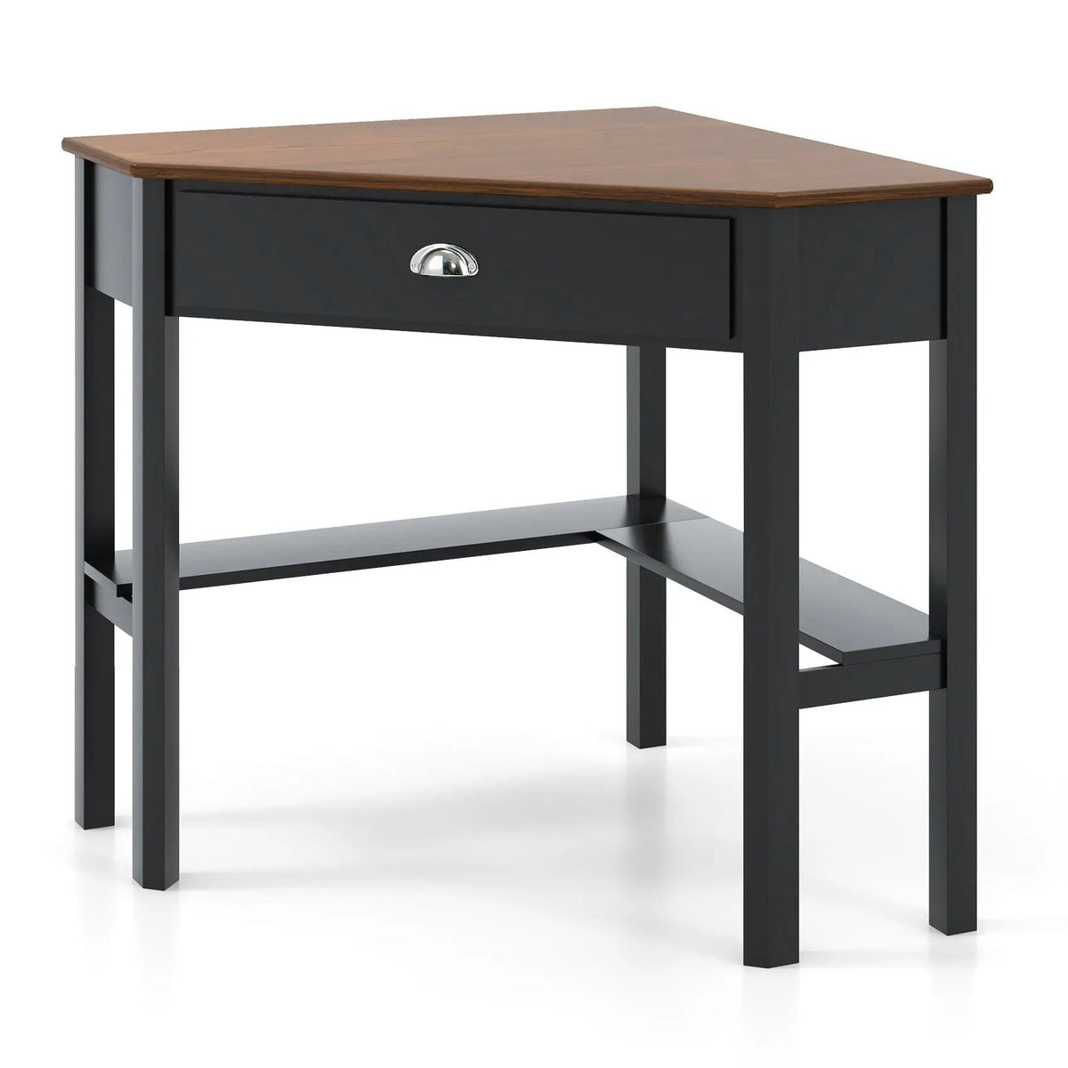Corner Wooden Piece Laptop Computer Desk, photo 9 of 13