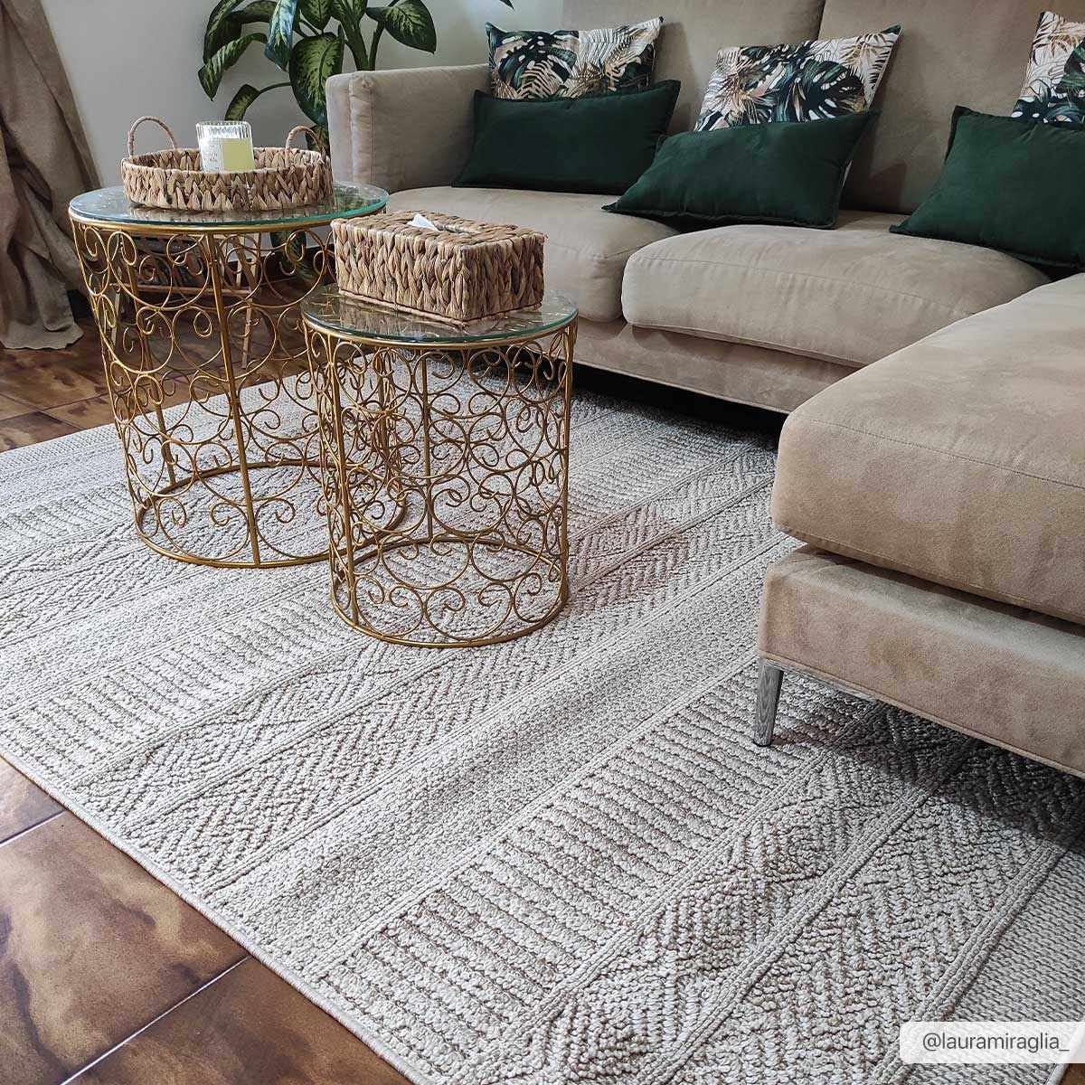 Corom Beige Outdoor Area Rug - Clearance, photo 2 of 8