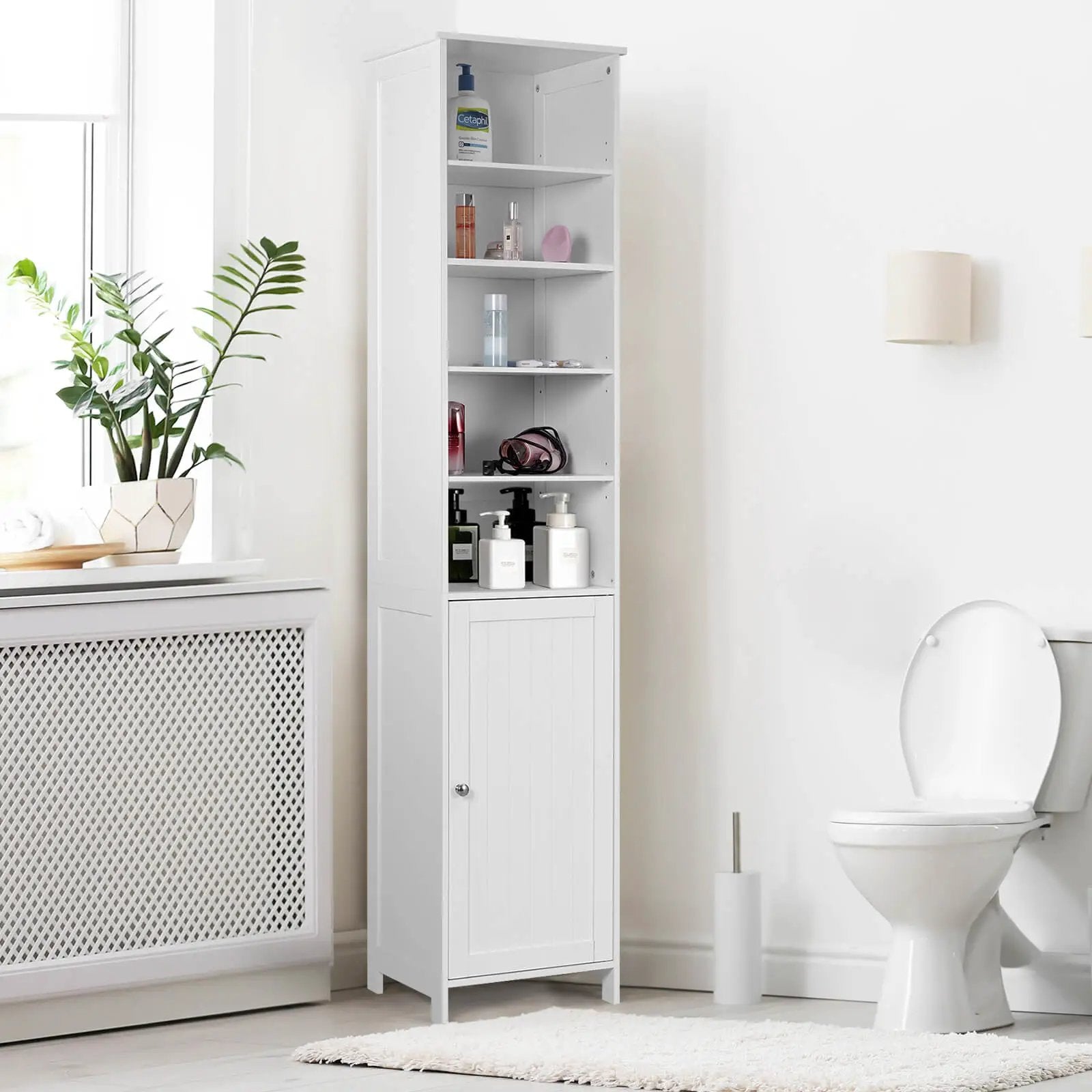 Costway 72 Inches Free Standing Tall Floor Bathroom Storage Cabinet by DirectDeals