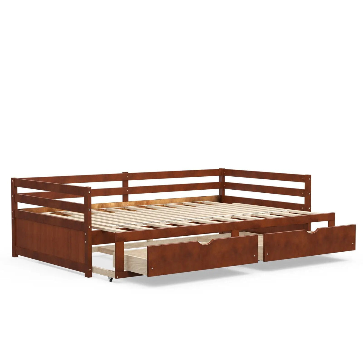Extendable Twin to King Daybed with Trundle and 2 Storage Drawers, photo 3 of 9