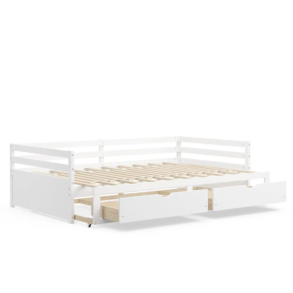 Extendable Twin to King Daybed with Trundle and 2 Storage Drawers, photo 9 of 9