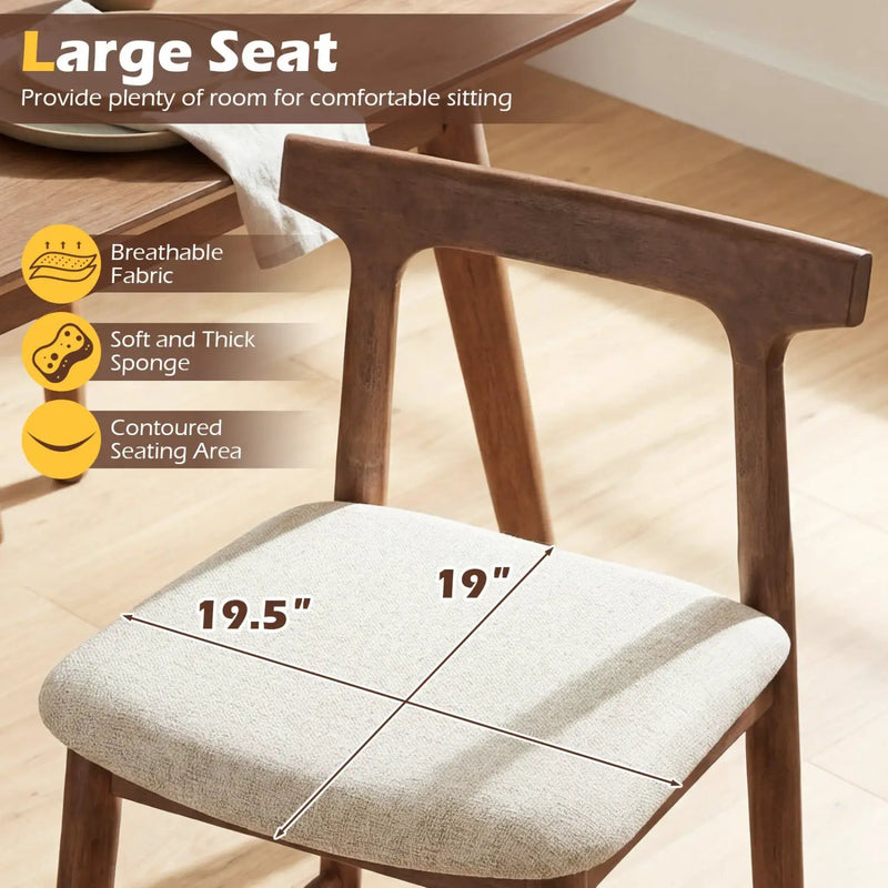 Counter Height Bar Stools 24 Inch Solid Wood Kitchen Island Chairs with Curved Backs by DirectDeals
