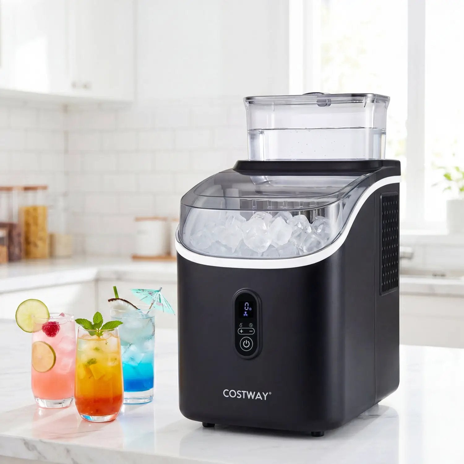 Countertop Ice Maker with External Tank & Self-Cleaning by DirectDeals