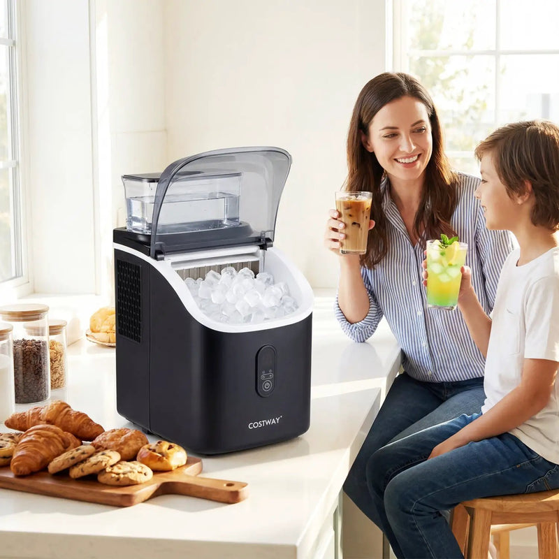 Countertop Ice Maker with External Tank & Self-Cleaning by DirectDeals