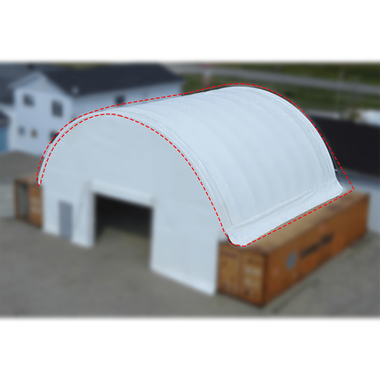 Cover Replacement for Container Shelter 40'x40'x13' by Chery Industrial