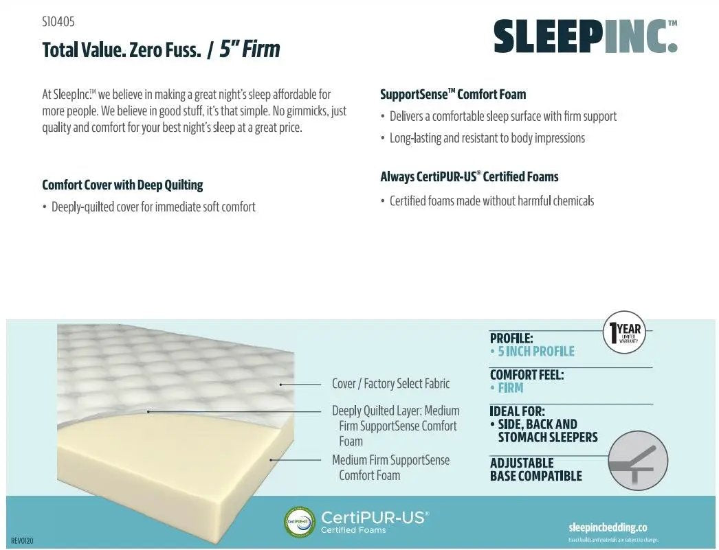 Crazy Quilt Foam Mattress by Unique Piece Furniture