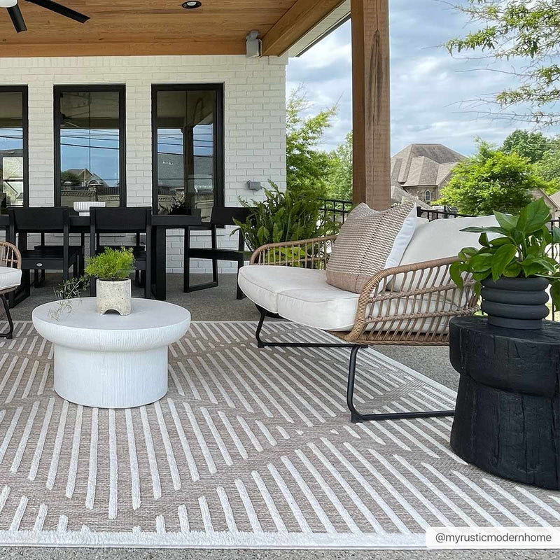 Anah Cream Outdoor Rug by Boutique Rugs