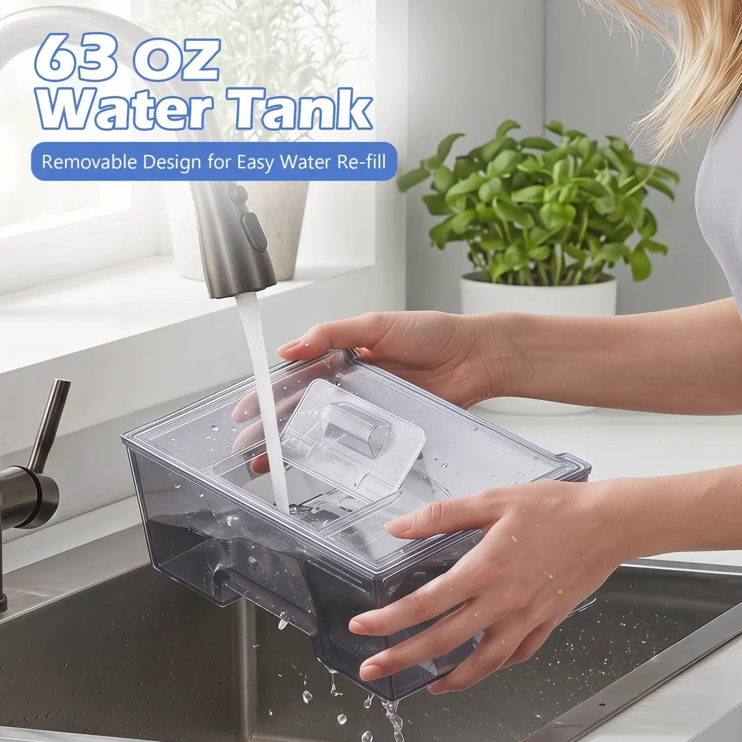 Countertop Ice Maker 26 Lbs/Day with Adjustable Thickness by DirectDeals