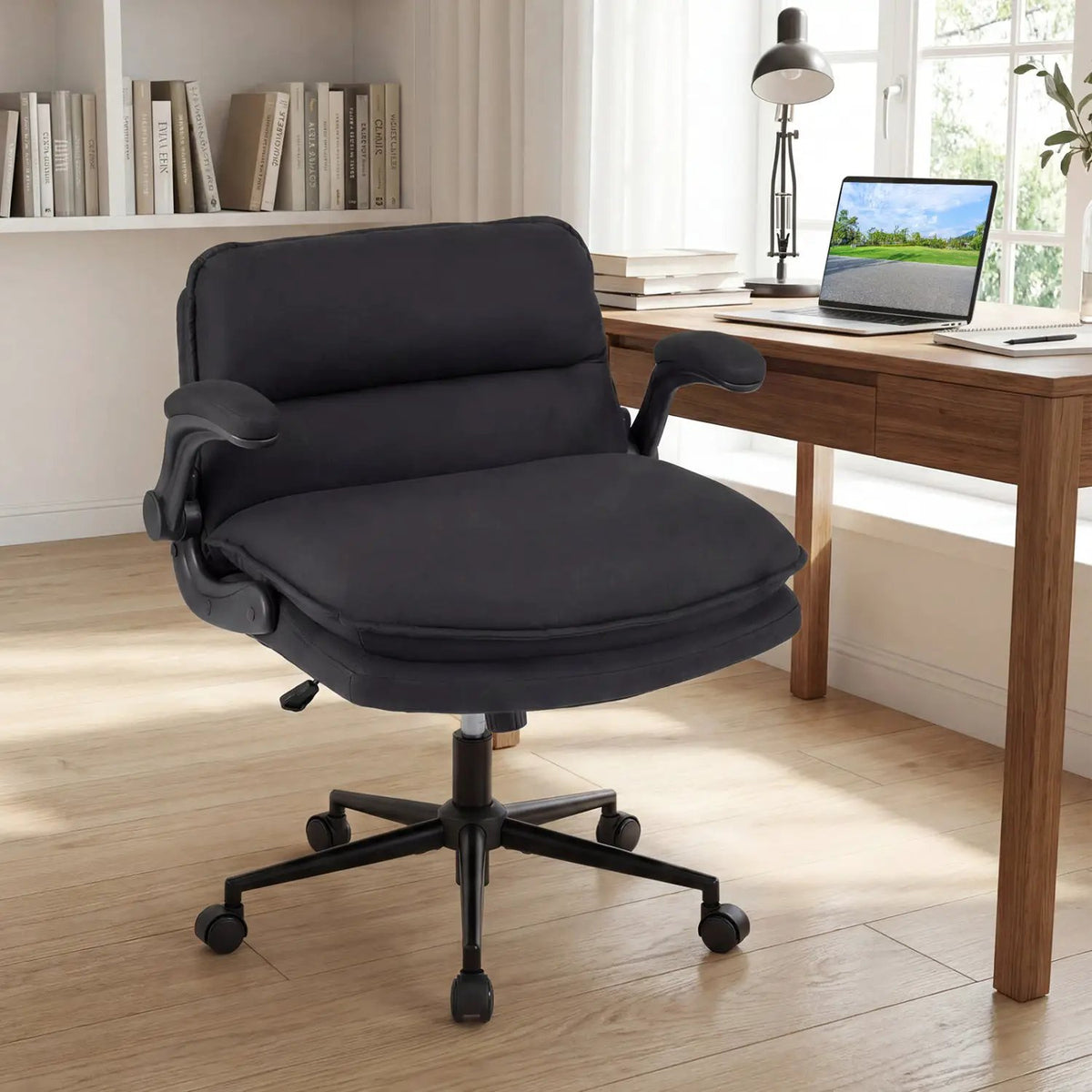 Criss Cross Chair on Wheels with Flip-up Arms Adjustable Height, photo 10 of 16