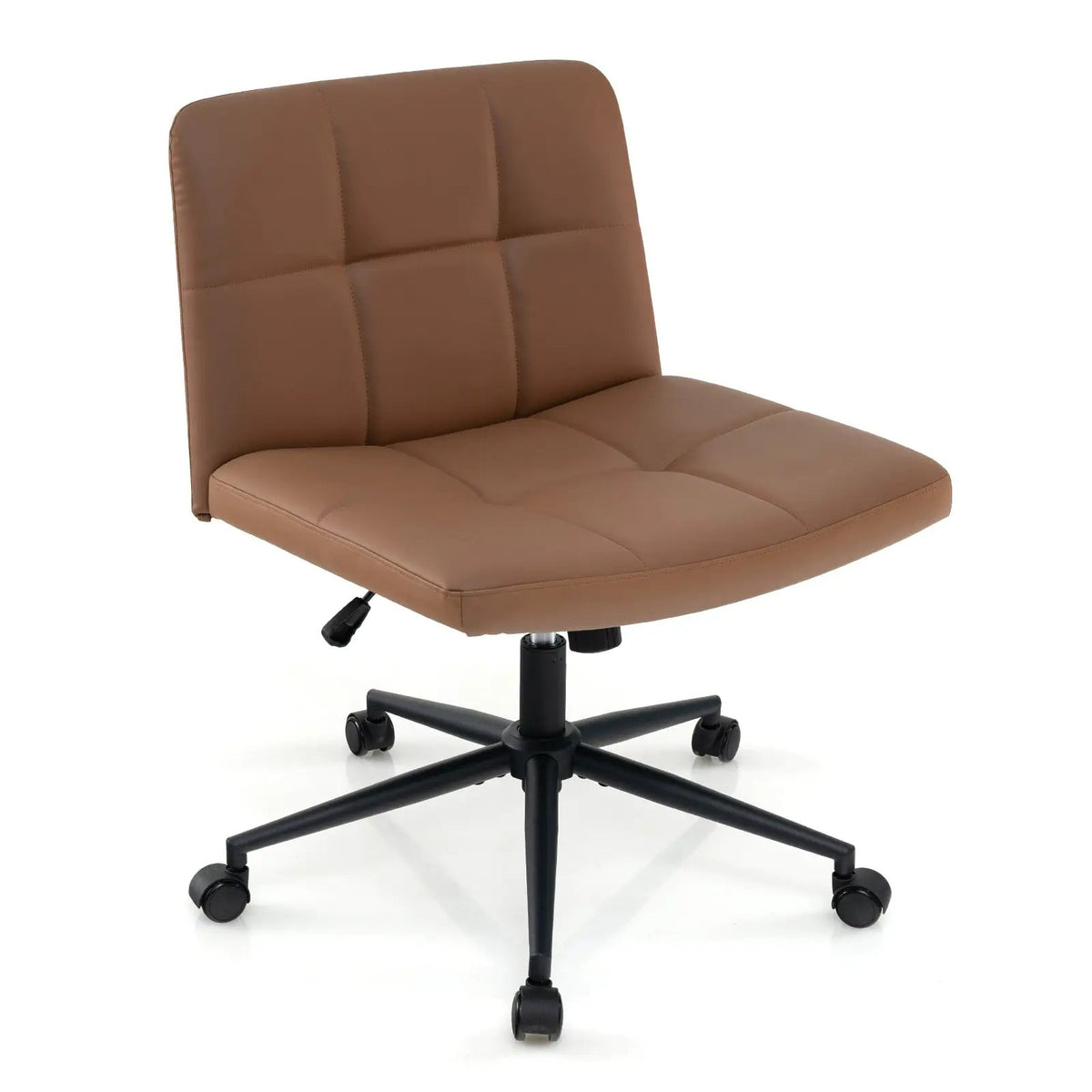 Height-adjustable Armless Desk Chair with Wheels for Home Office Make Up, photo 9 of 9