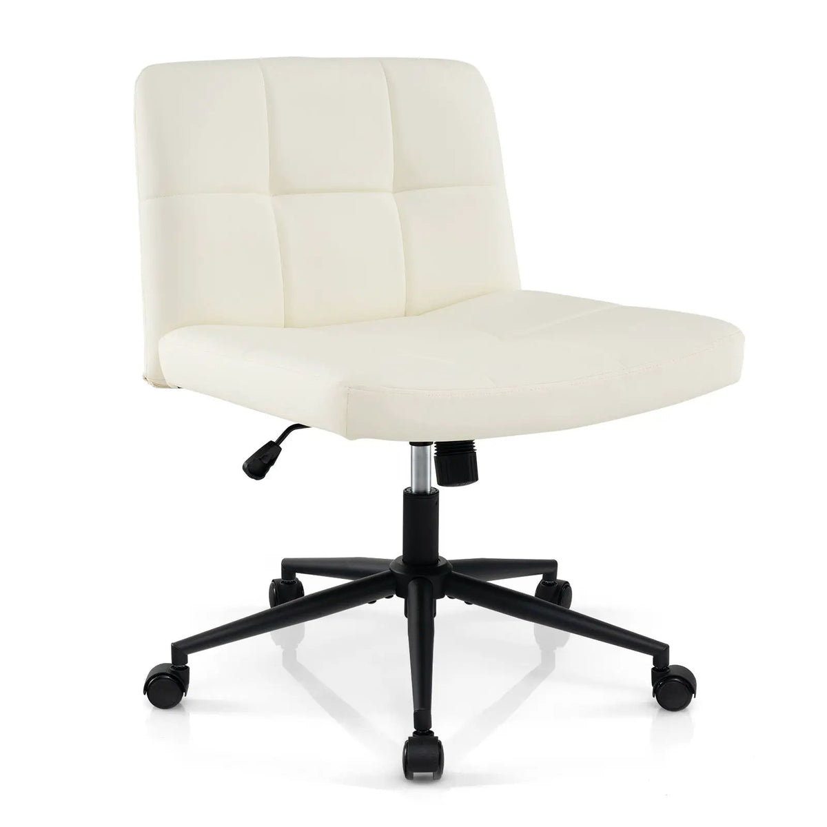 Height-adjustable Armless Desk Chair with Wheels for Home Office Make Up, photo 4 of 9