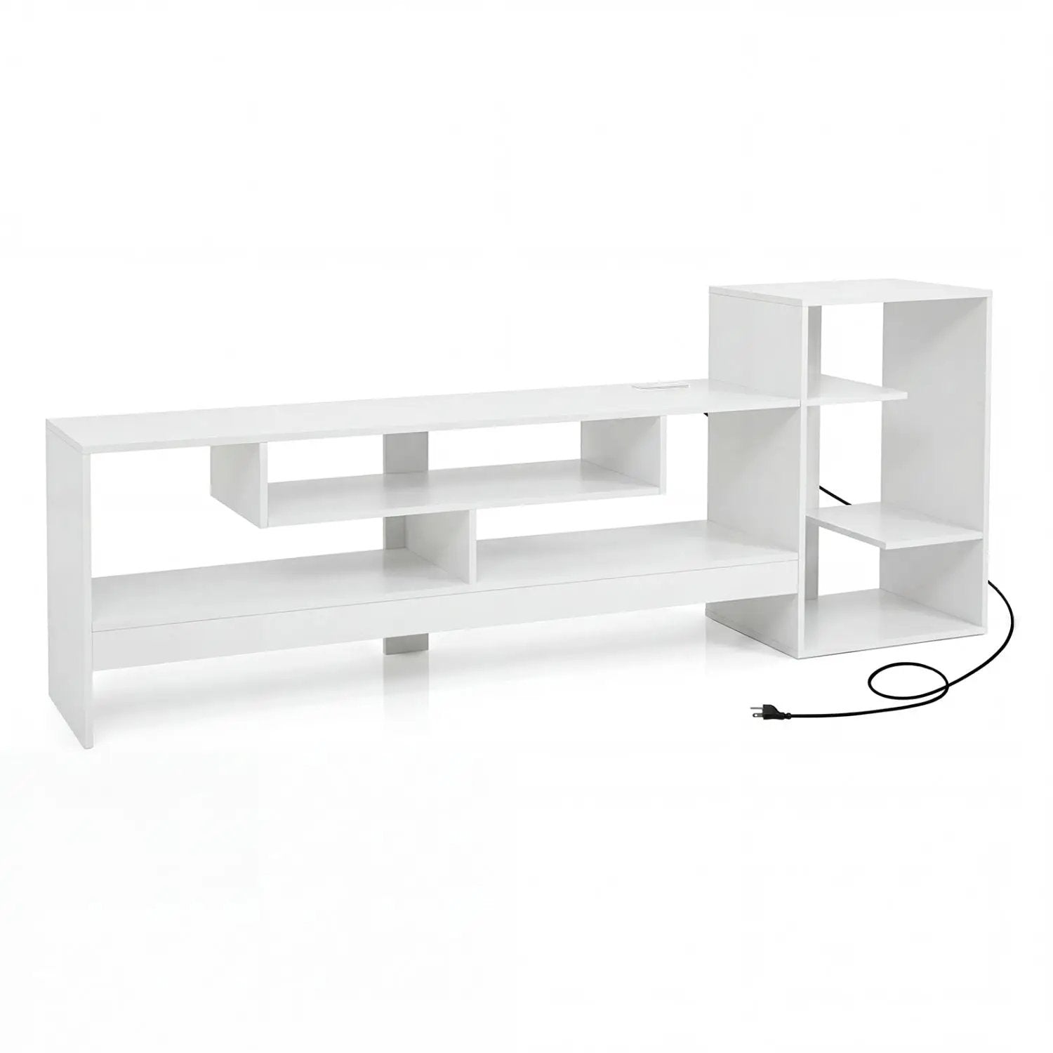 TV Stand for 55 Inch TV with Power Outlets and Storage by DirectDeals