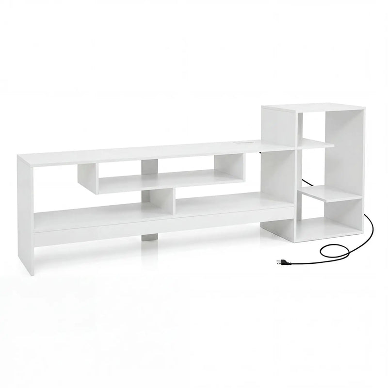 TV Stand for 55 Inch TV with Power Outlets and Storage by DirectDeals