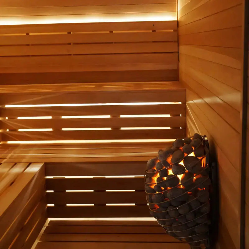 Carbon Smart Saunas - 6' x 7' x 8' - by Finnish Sauna Builders by Finnish Sauna Builders