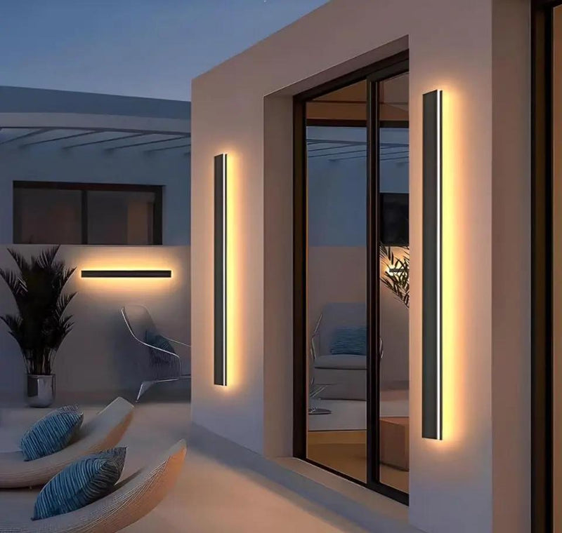 Levxhotty 59 inch Modern Outdoor Wall Lights,3000K-6000K Dimmable Outdoor Wall Sconce,Long Wall Light with Remote Control,Exterior Linear Wall Lightin by Selzalot