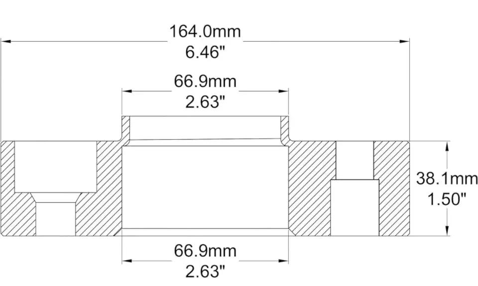 Coyote Accessories - Black Anodized 6061-Billet Aluminum Wheel Adapter Set Of 2 by Selzalot