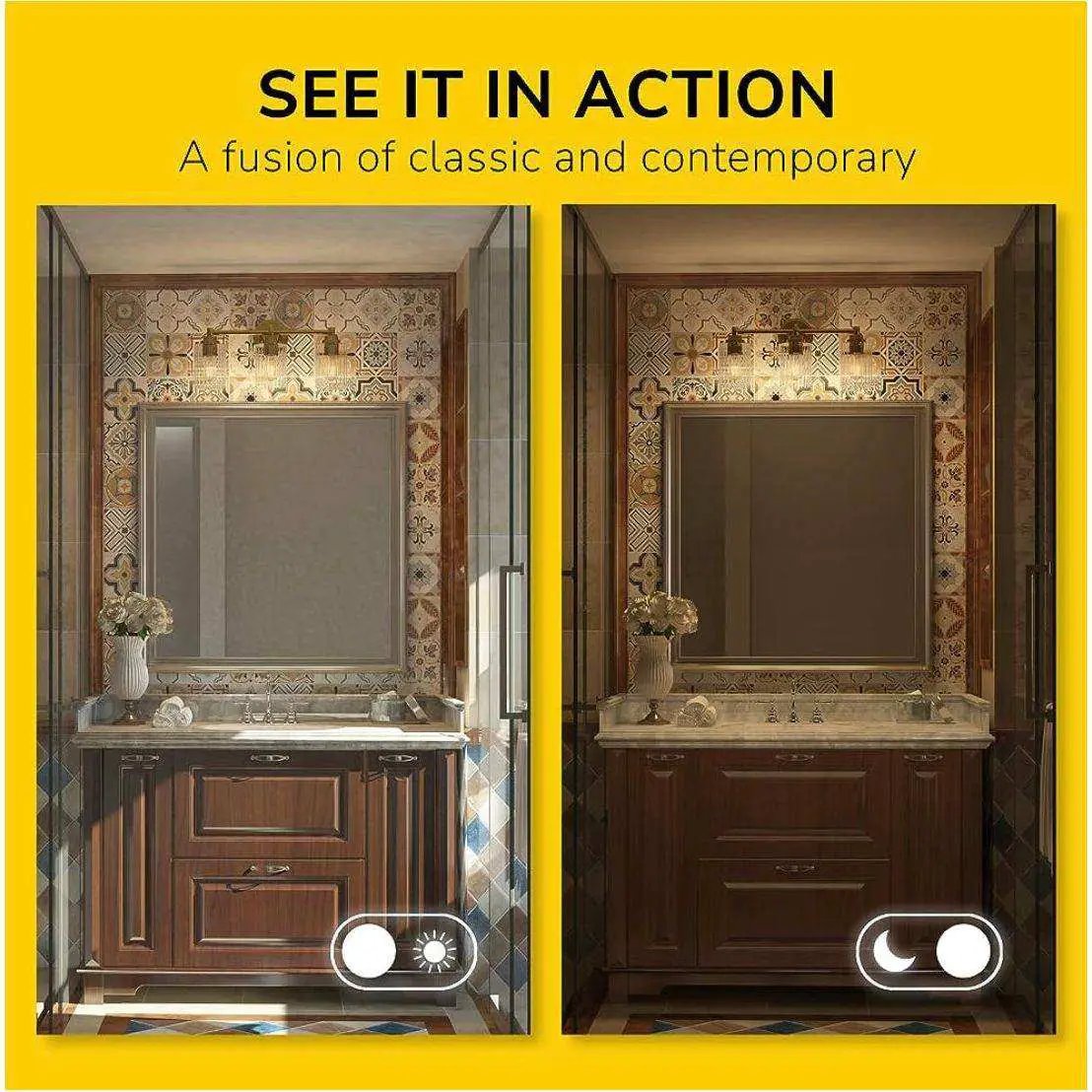 GETINLIGHT Inlight 20 Wide 3 Light Gold Bathroom Vanity Light by Selzalot